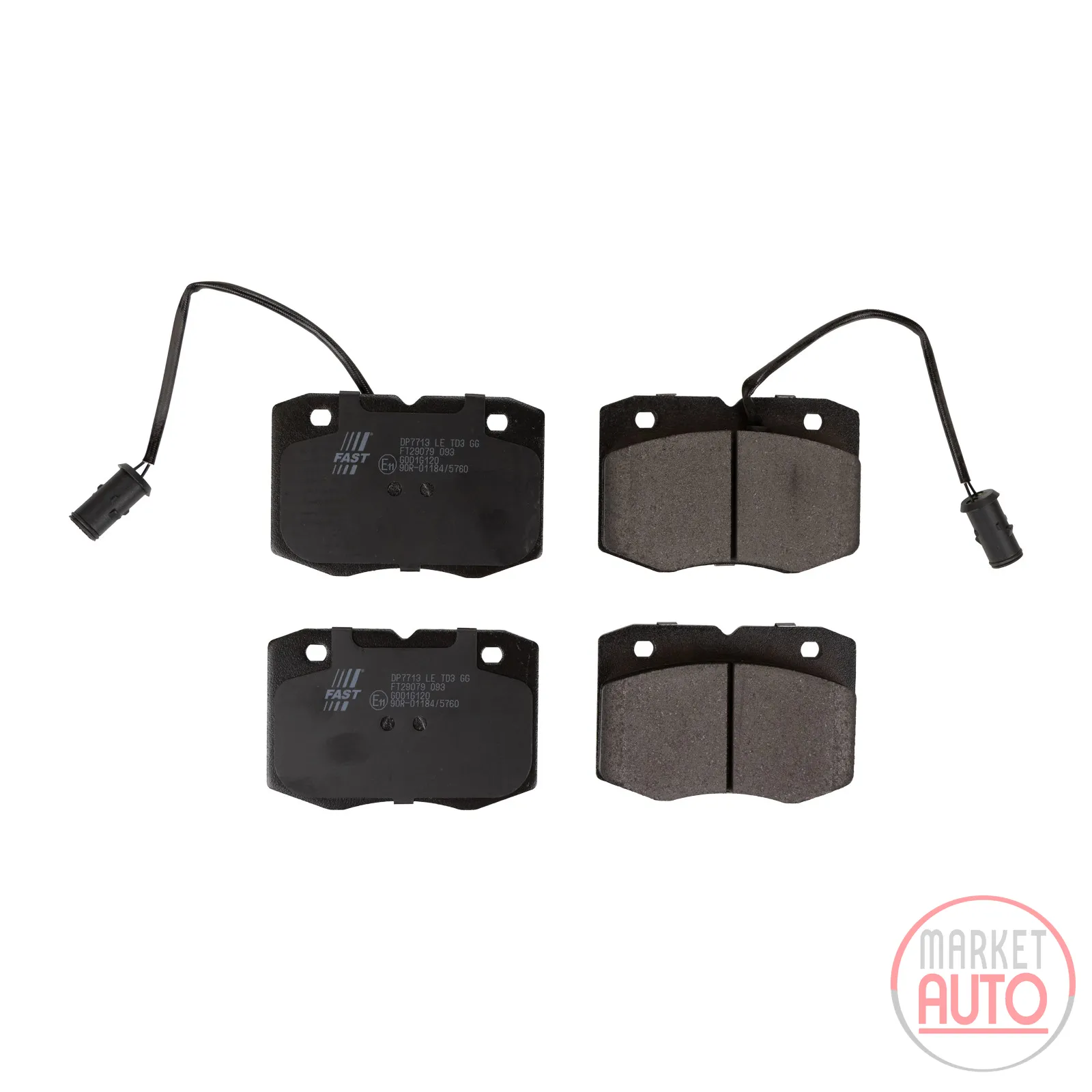 Front brake pads Brembo brake system cable 220 mm length