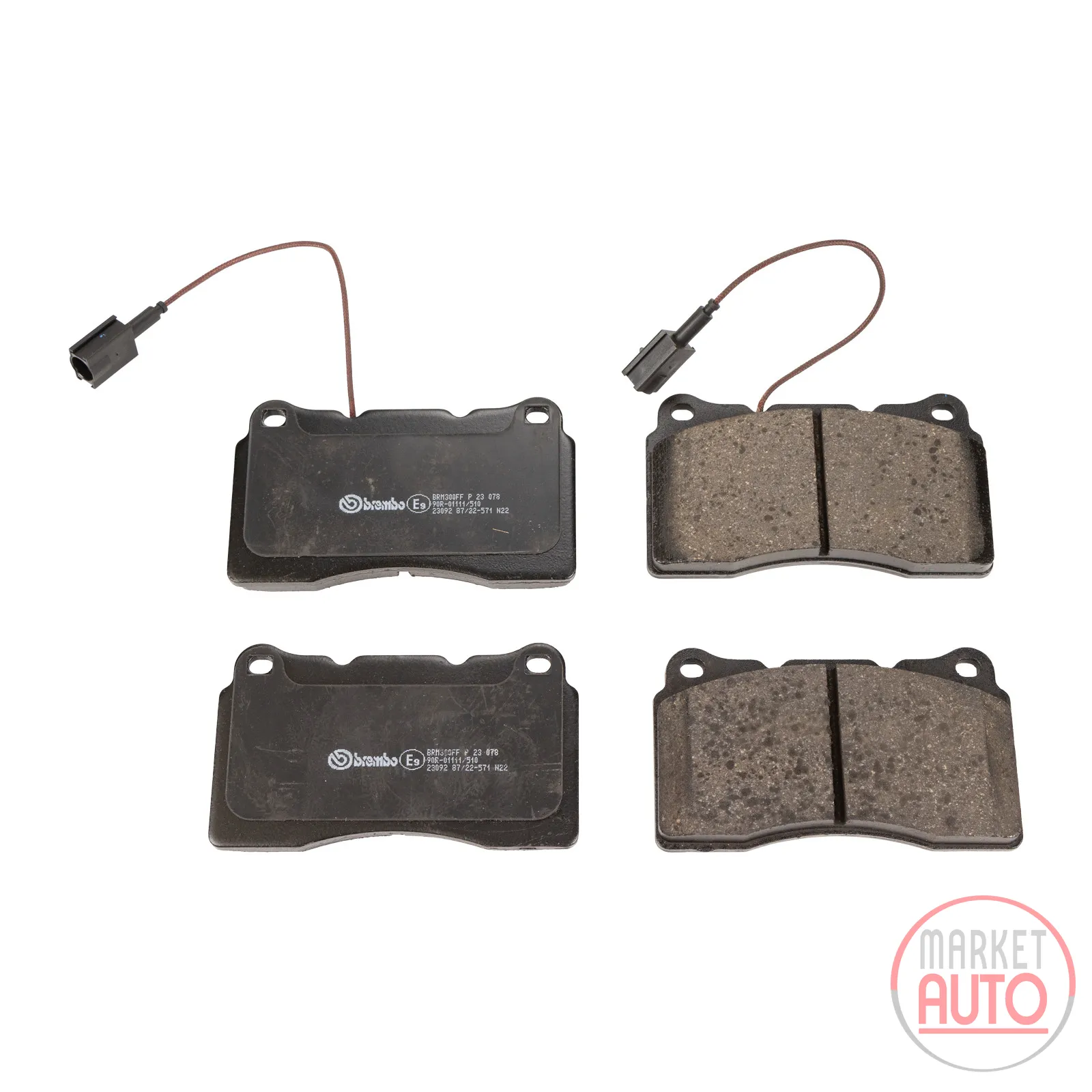 Brake pads Brembo front Brembo brake including wear warning contact