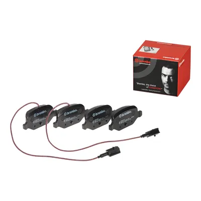 Rear brake pads with accessories Brembo