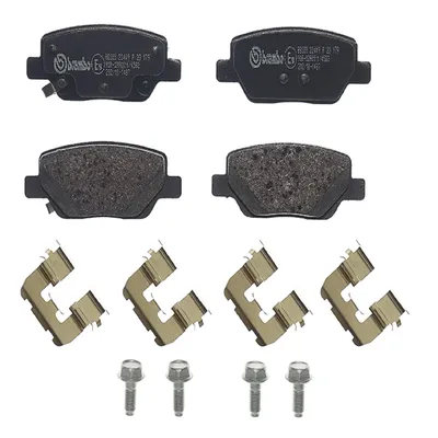 Rear brake pads including accessories Brembo