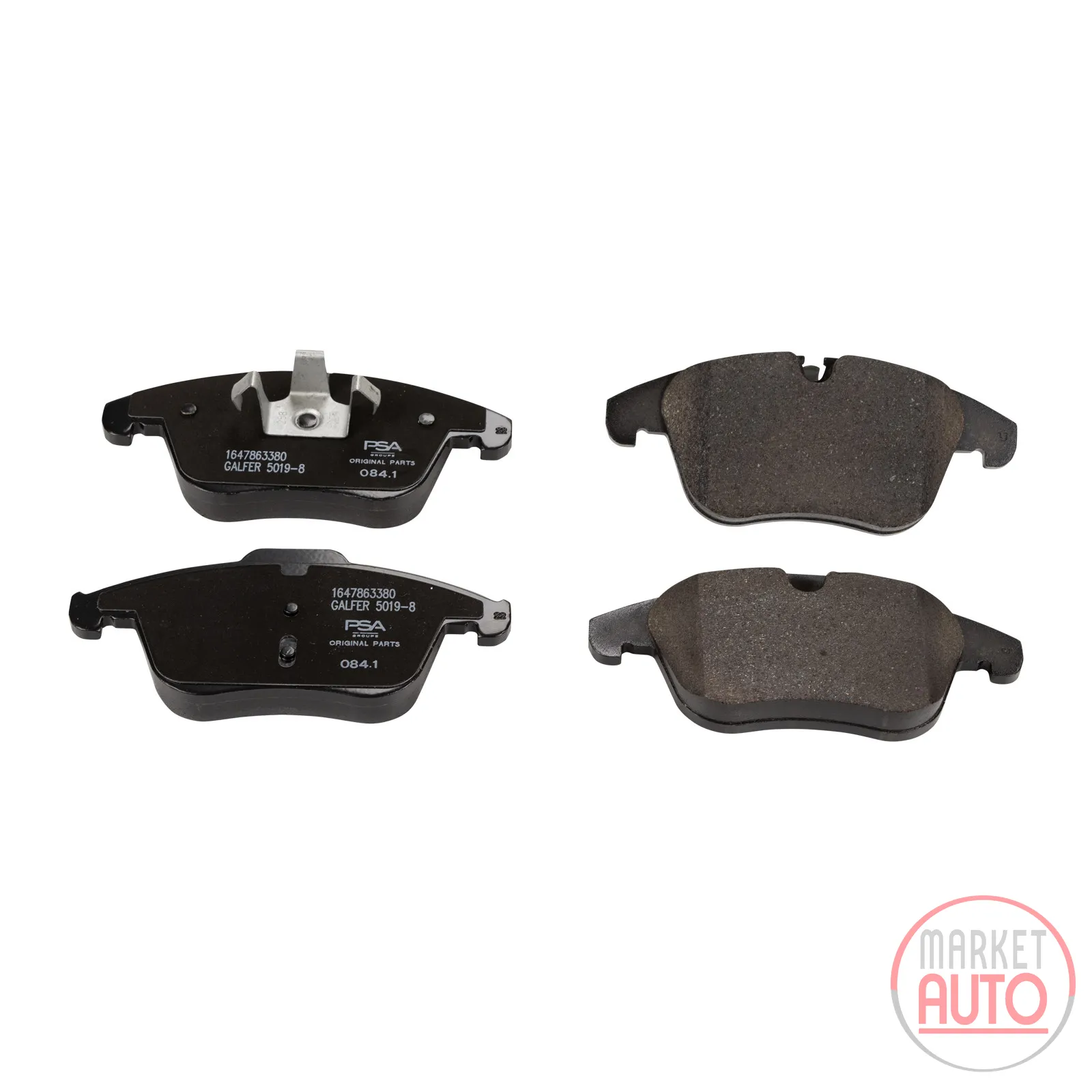 Brake pads front original (1610103780)