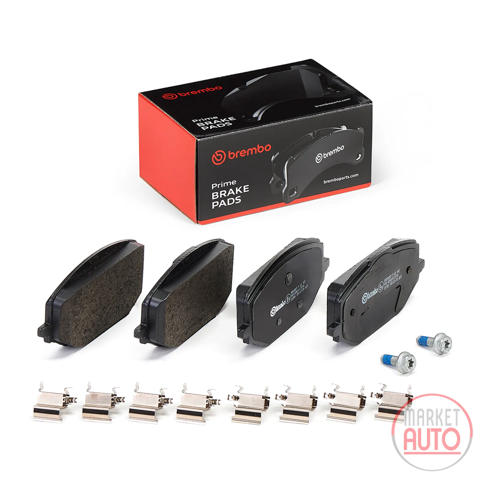 Brake pad set, disc brake