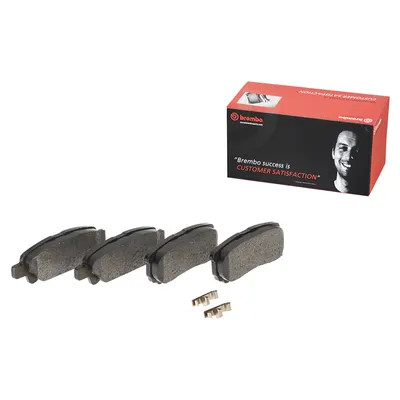 Rear brake pads with acoustic wear warning Brembo