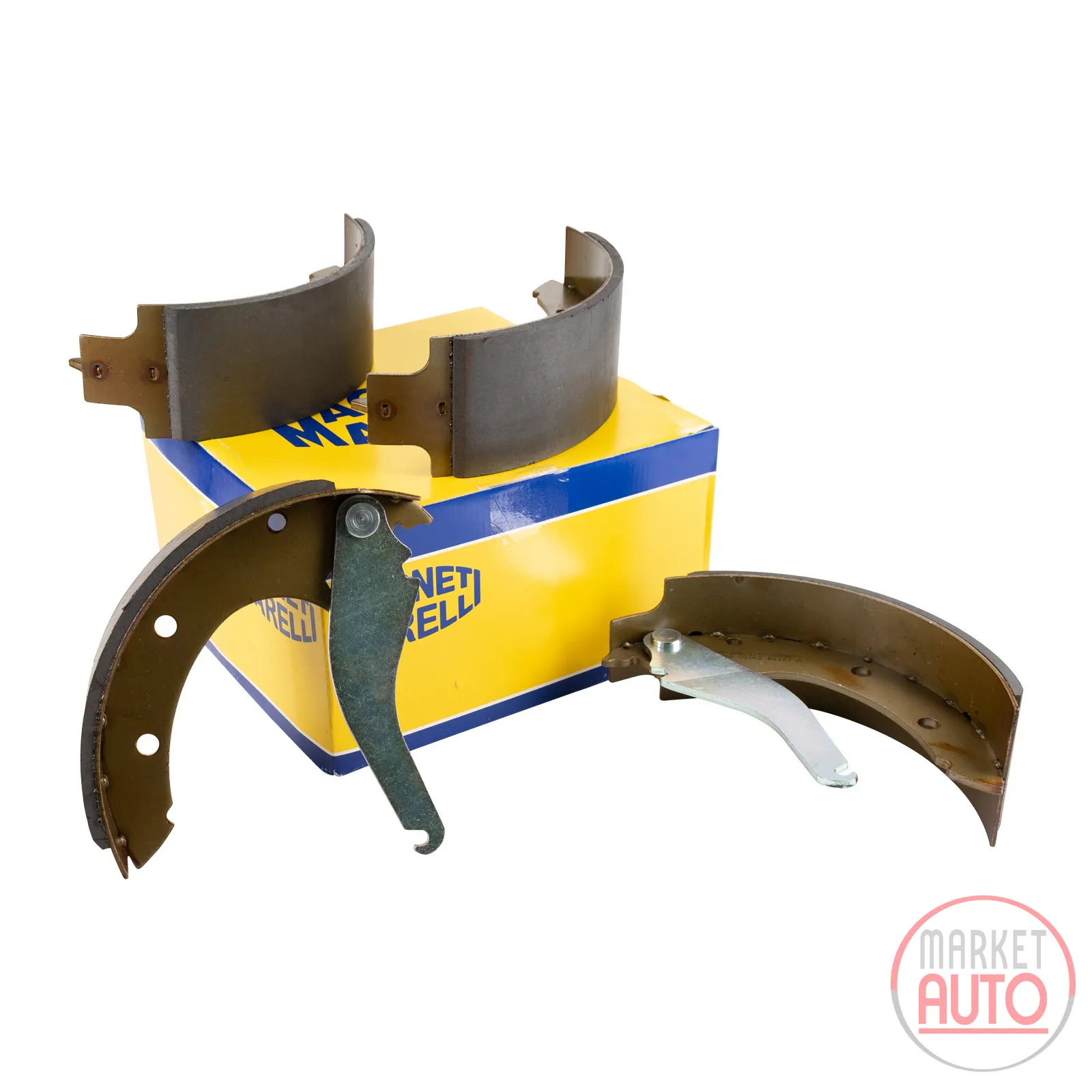 Brake shoe set rear drum brake Magneti Marelli