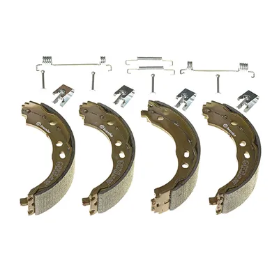 Handbrake shoe set with springs