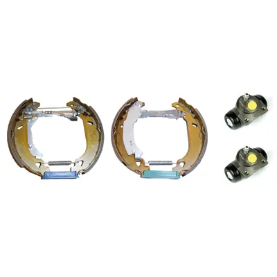 Rear brake shoe set (kit) with ABS Brembo