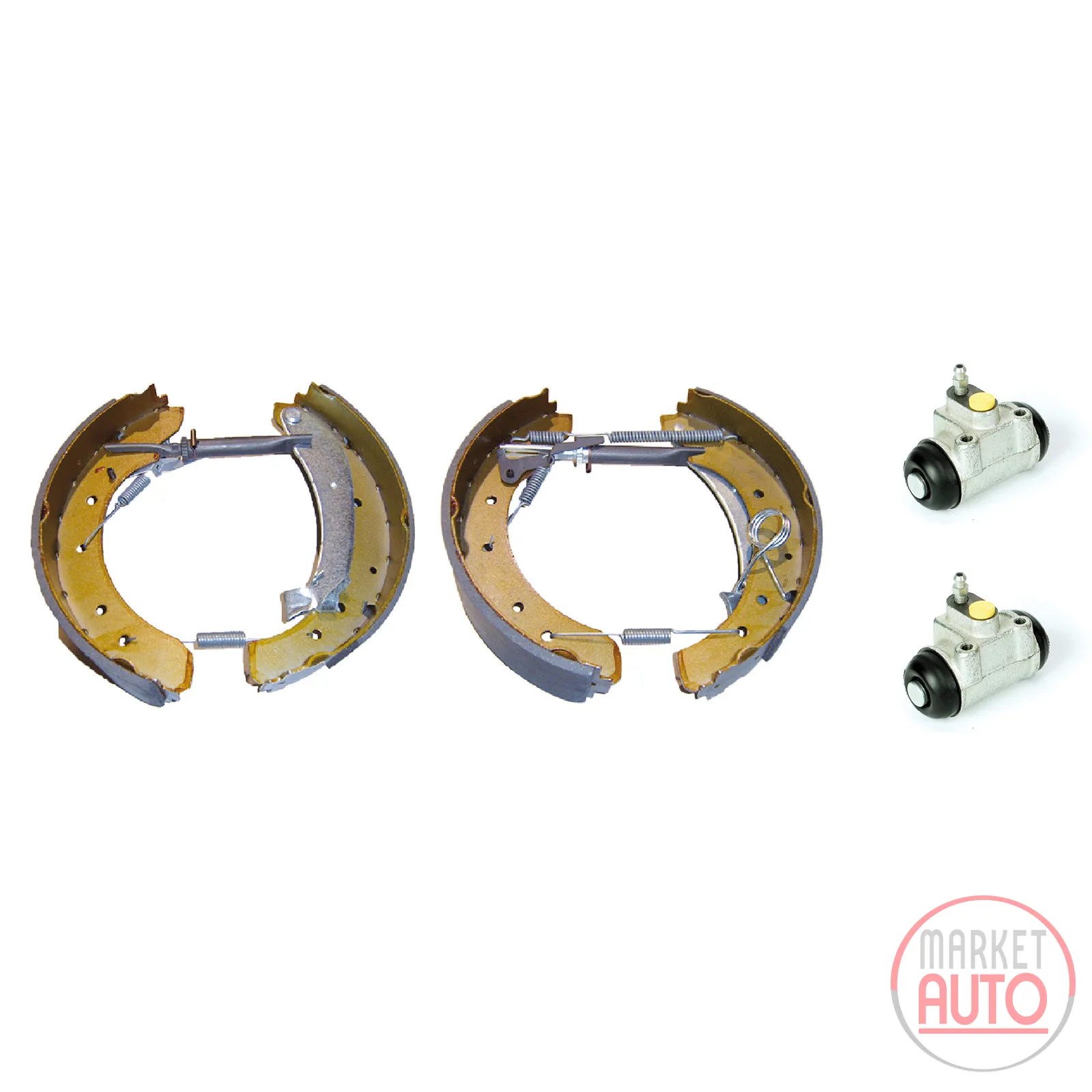 Brake shoe set rear (kit) large brake Brembo