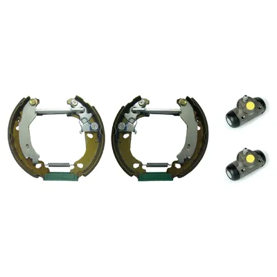 Rear brake shoes (kit) pre-assembled without ABS Brembo
