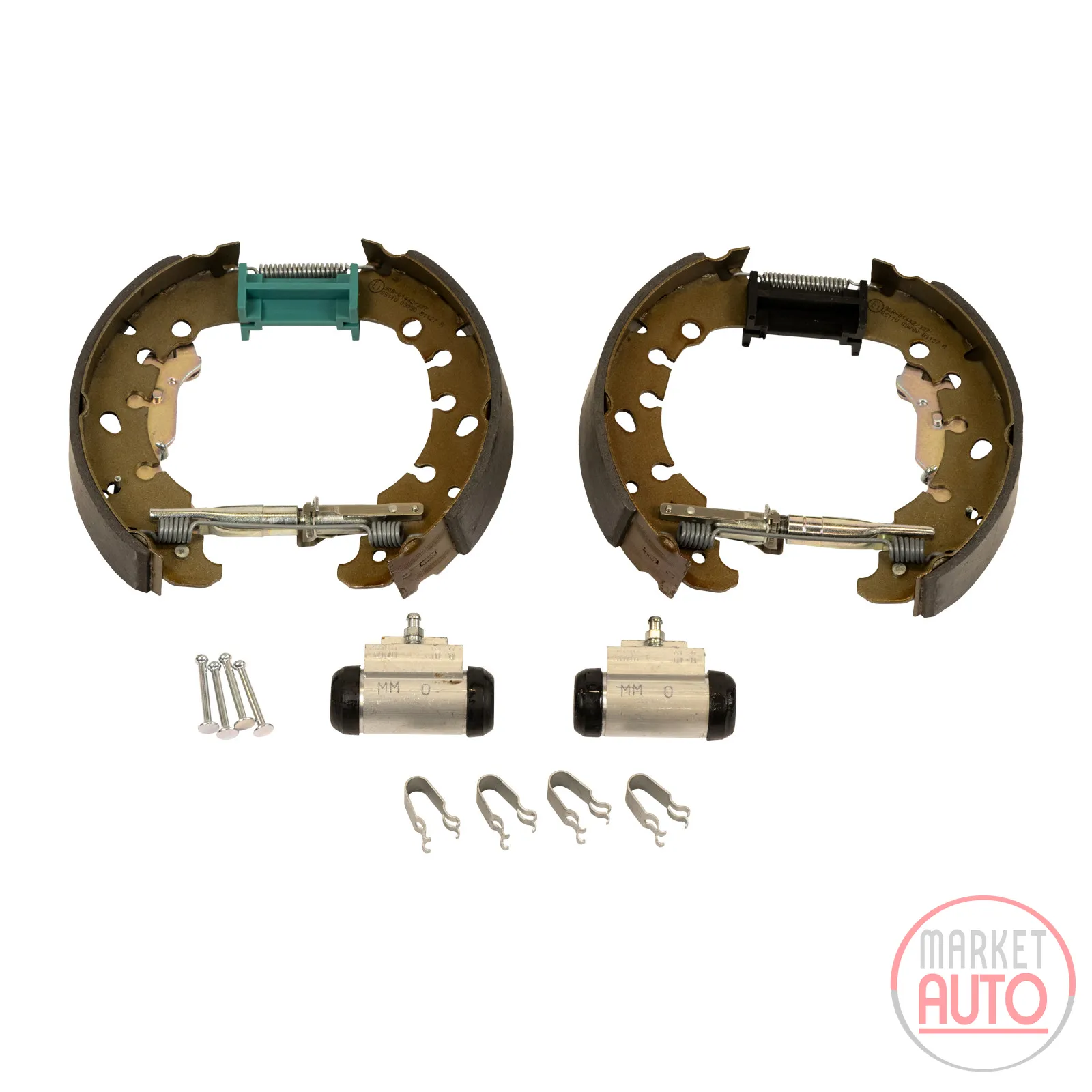 Rear brake shoes (kit) pre-assembled 203
