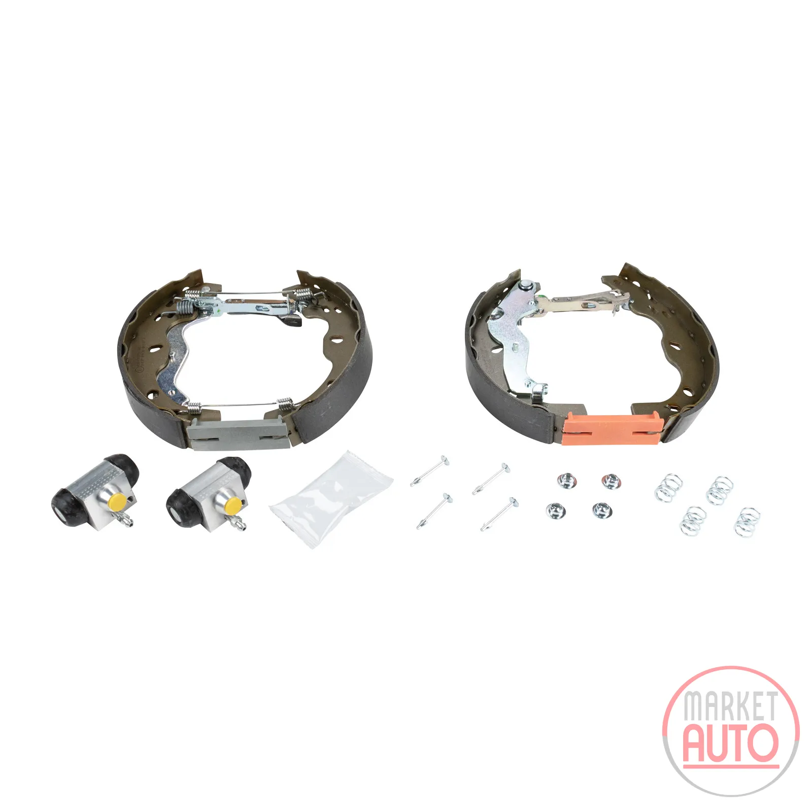 Rear brake shoes (kit) pre-assembled 220