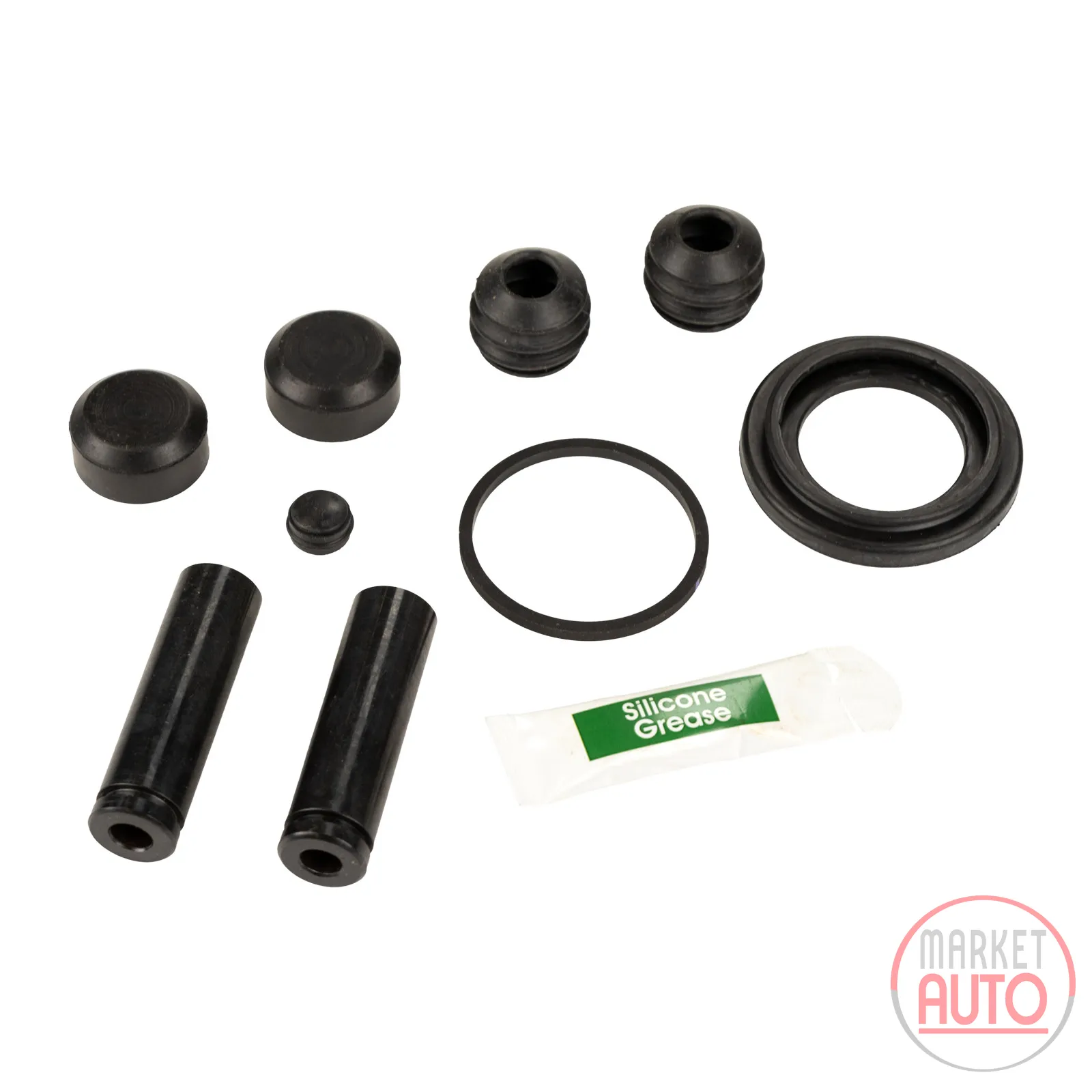 Cuff guide sleeves brake calliper rear