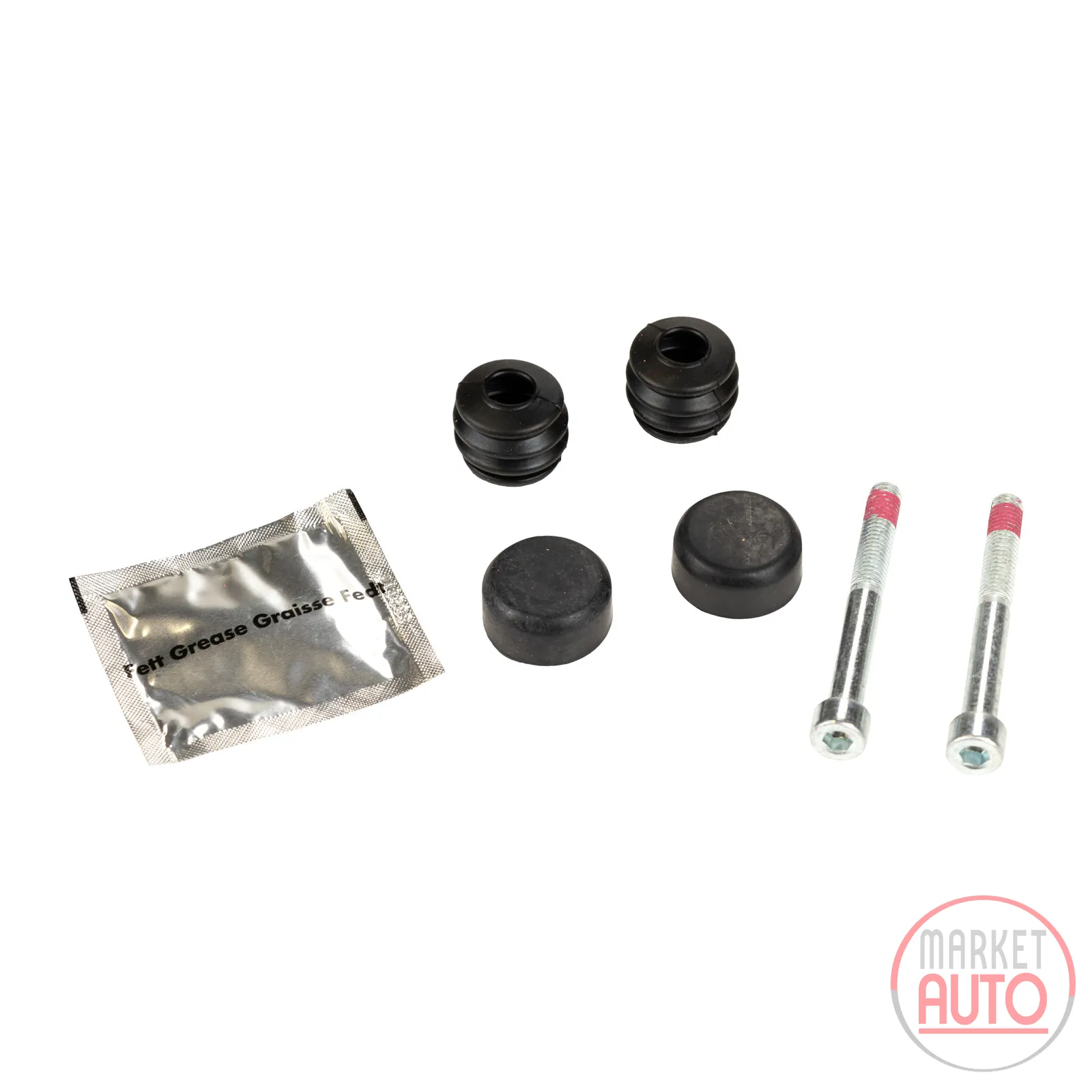Bolt cuffs for guide sleeves front/rear