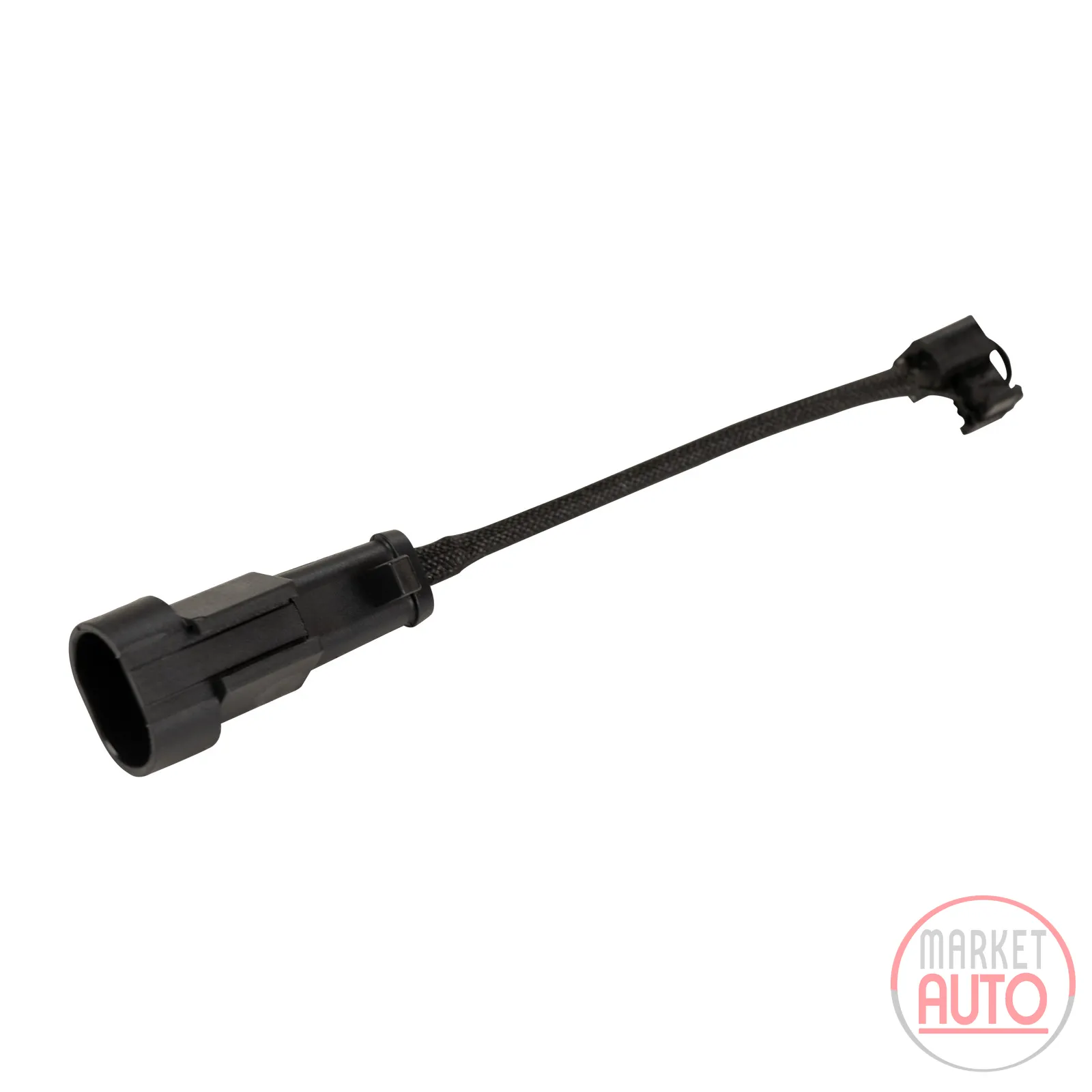 Warning cable contact brake pad wear
