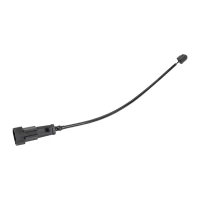 Warning cable contact brake pad wear