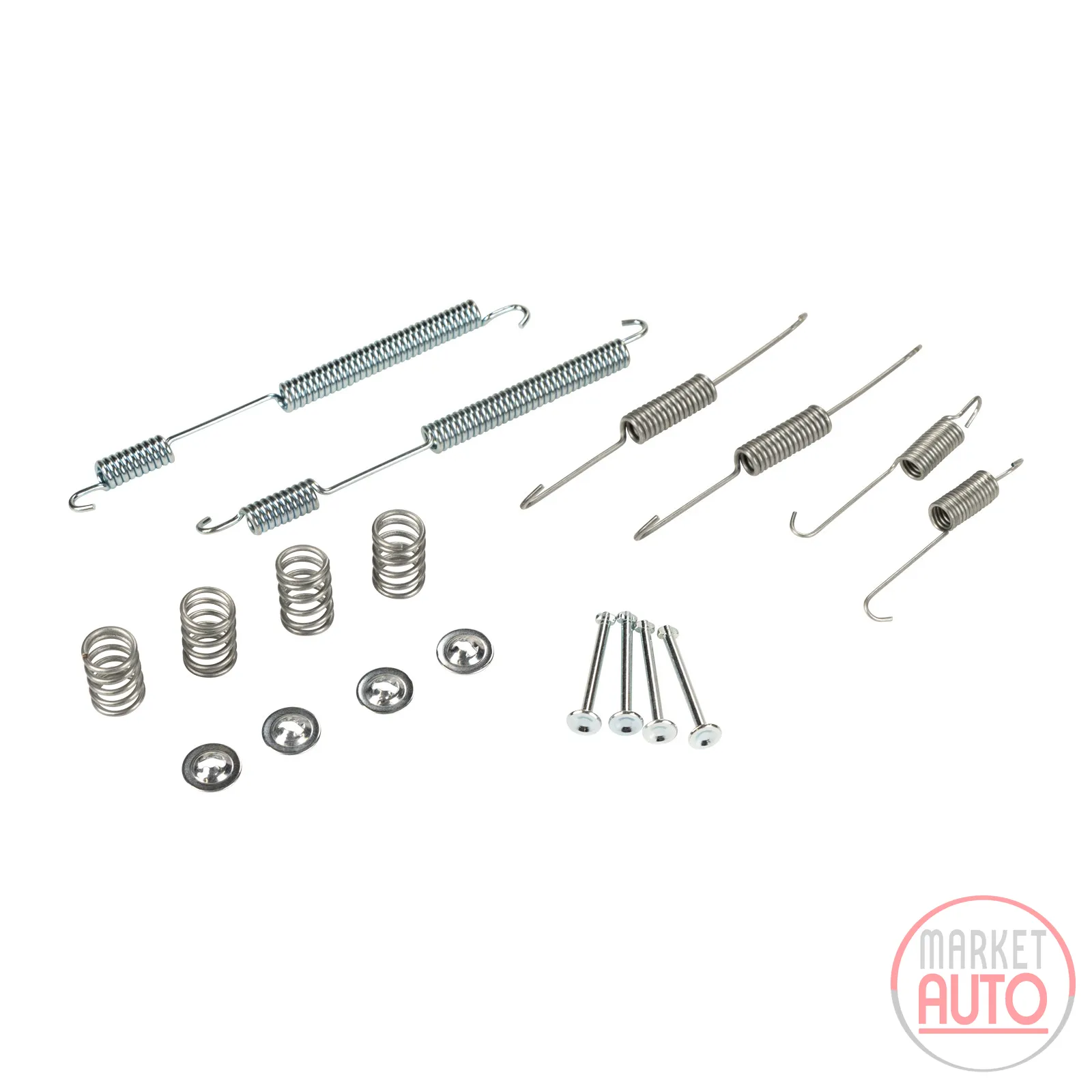 Brake shoe retaining spring set