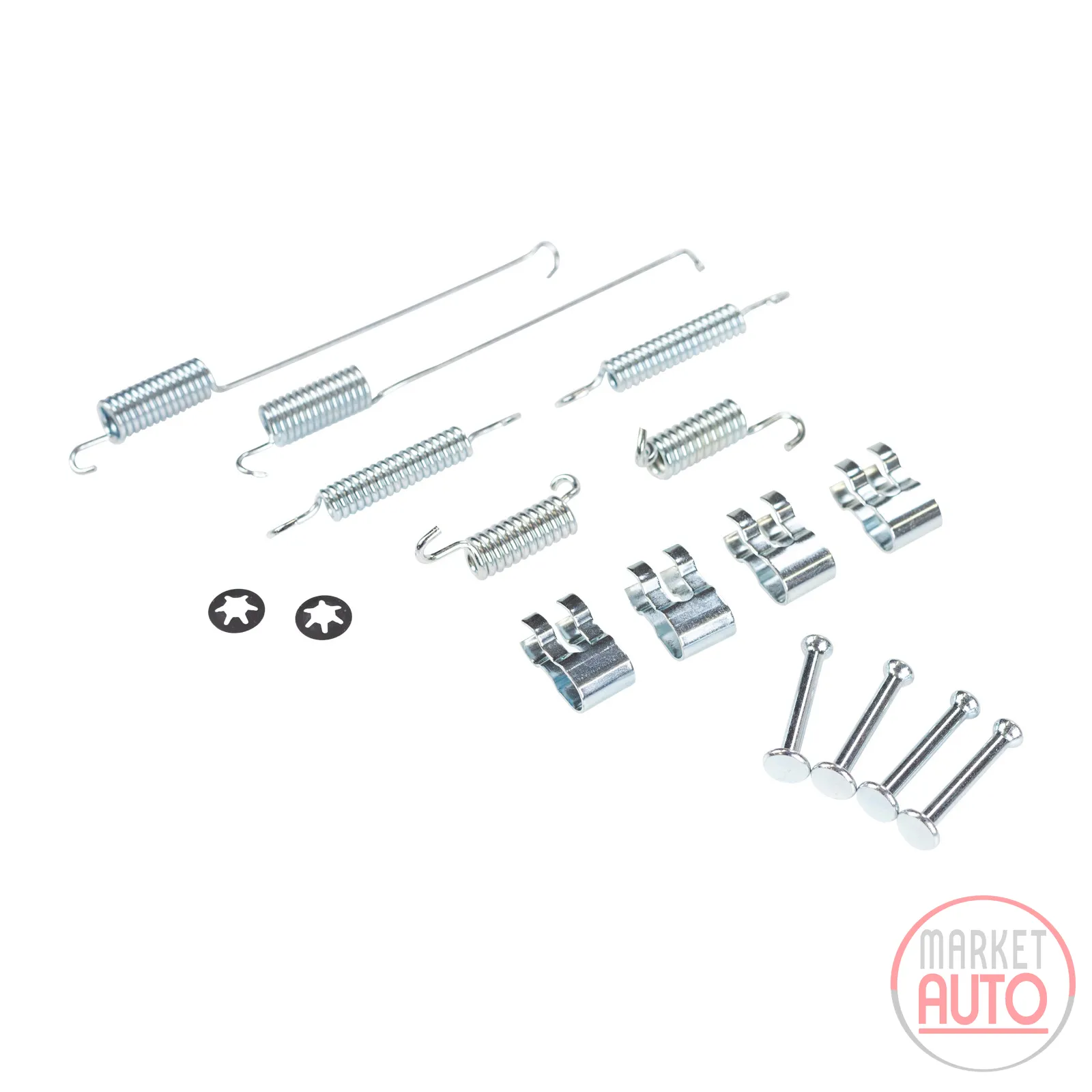 Brake shoe retaining spring set