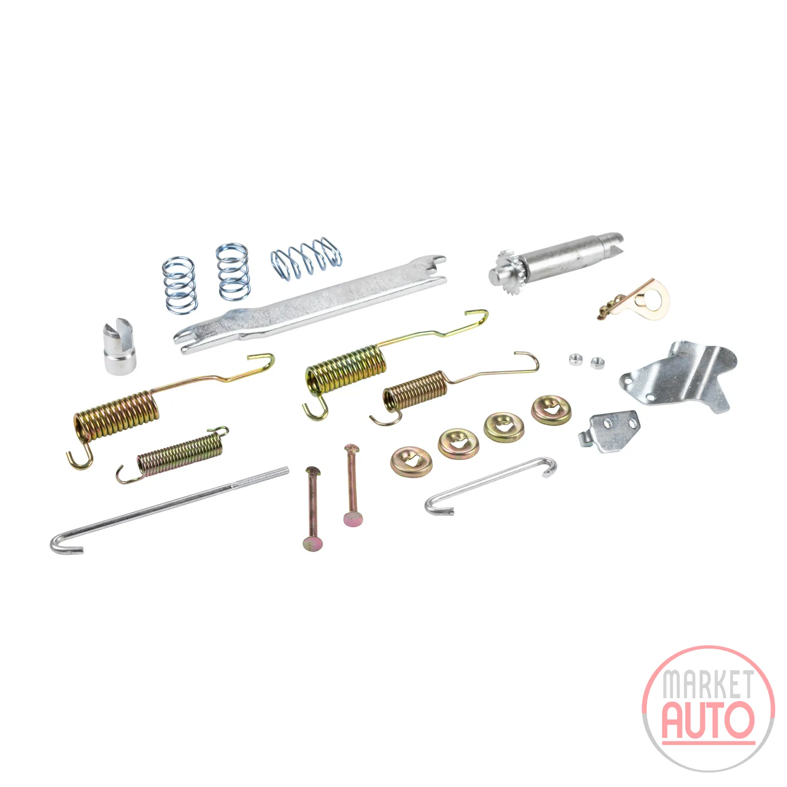 Adjuster kit rear left with lever
