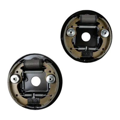 Front brake kit pre-mounted on anchor plate