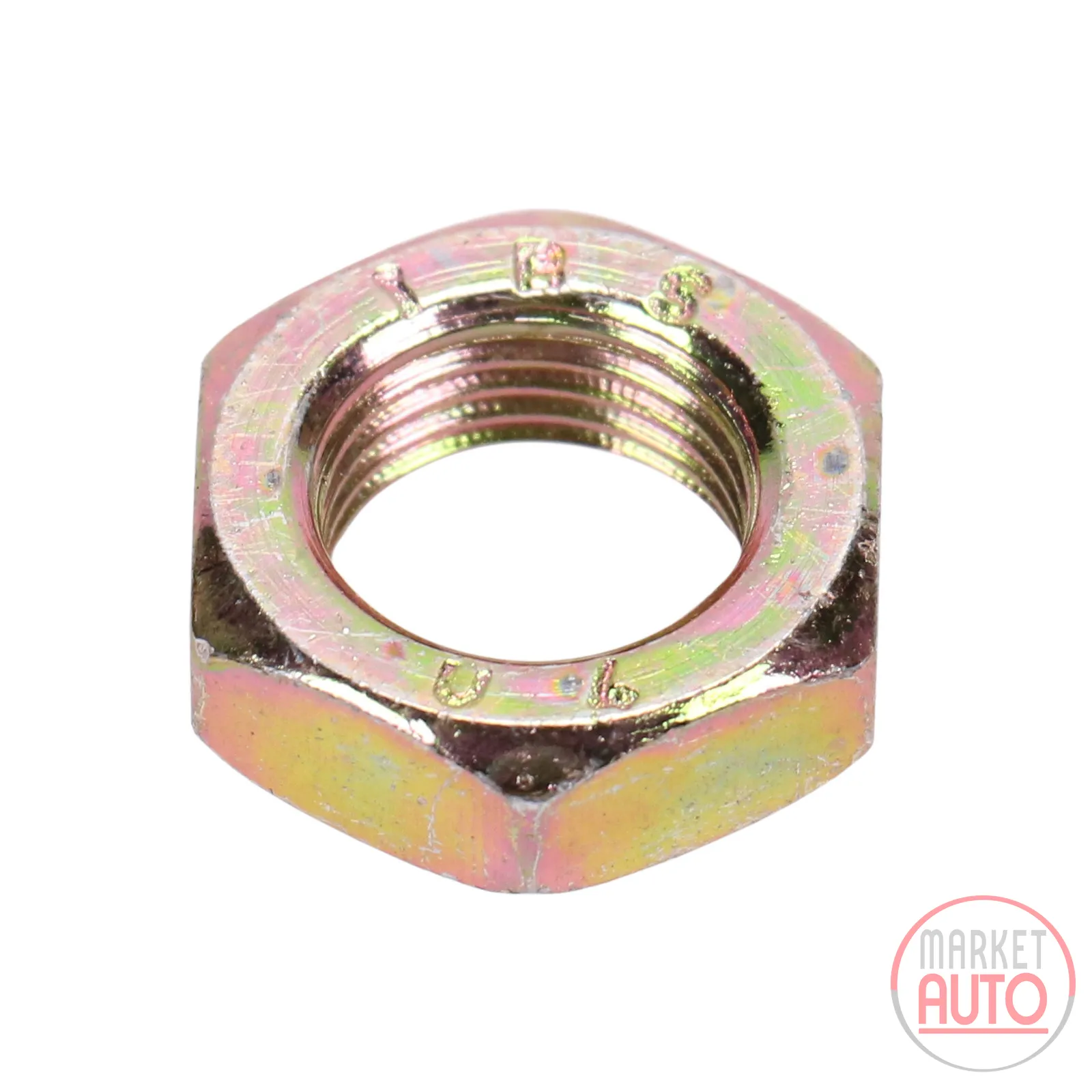 Nut for steering wheel or tie rod end