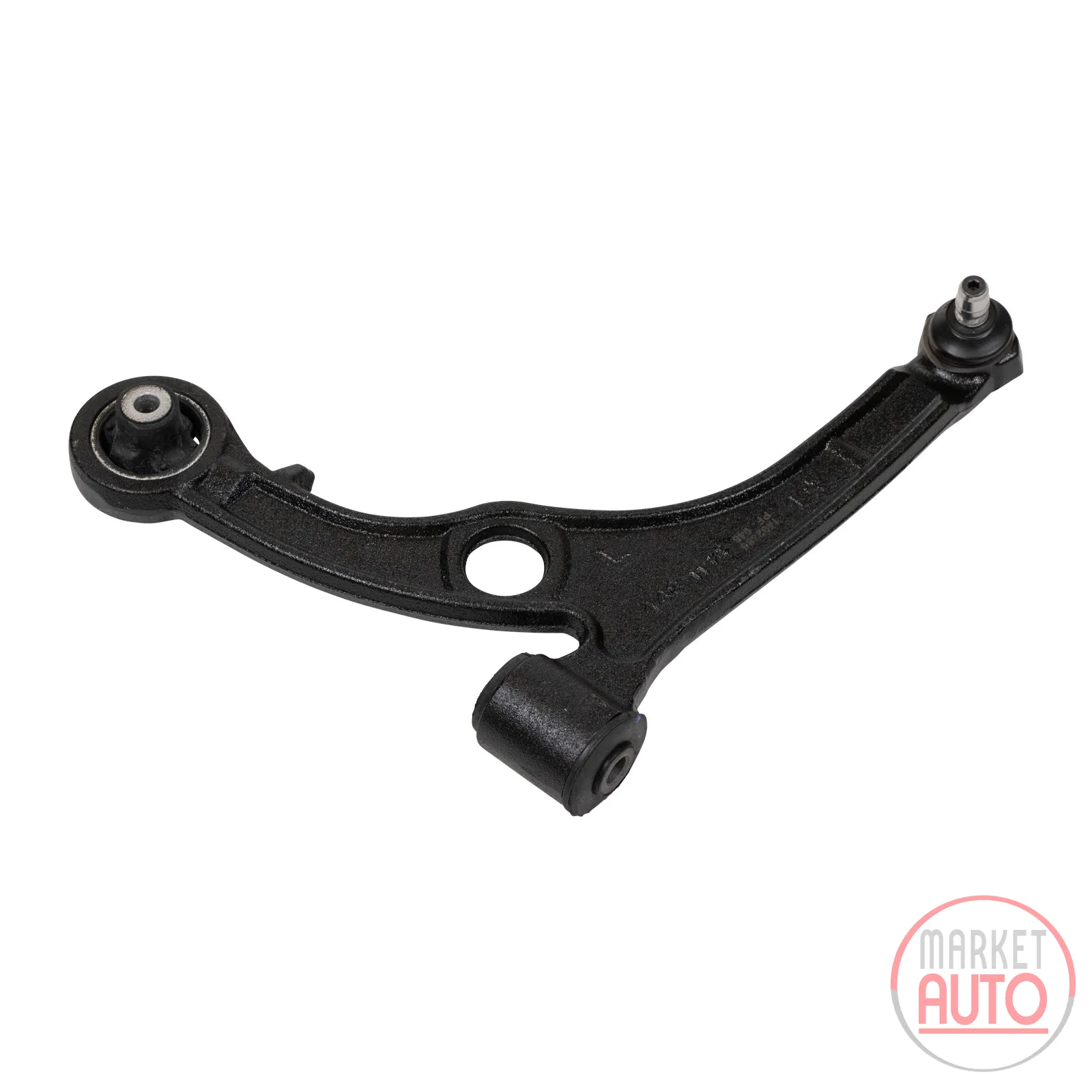 Wishbone front left cast iron