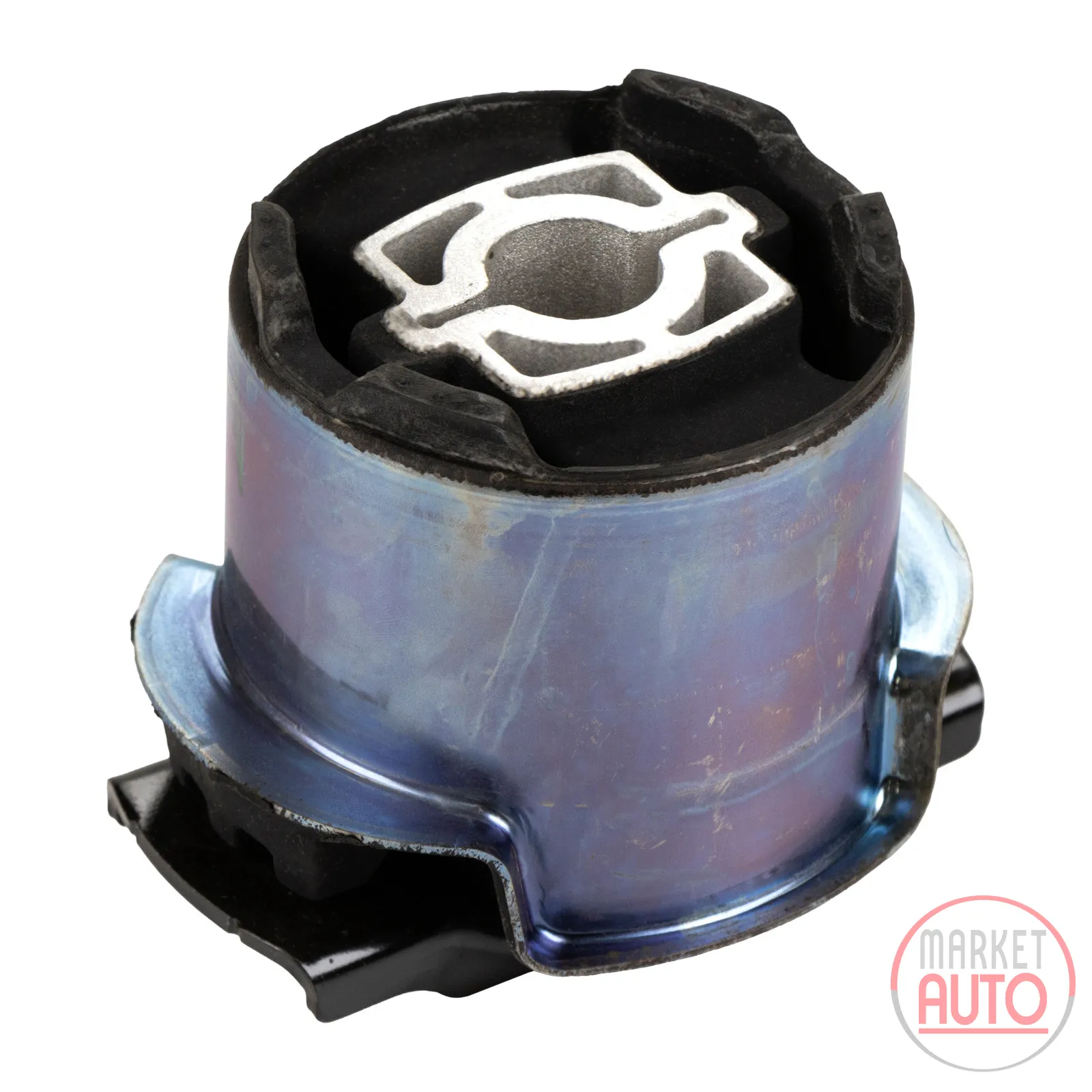 Silent bushing front axle carrier rear