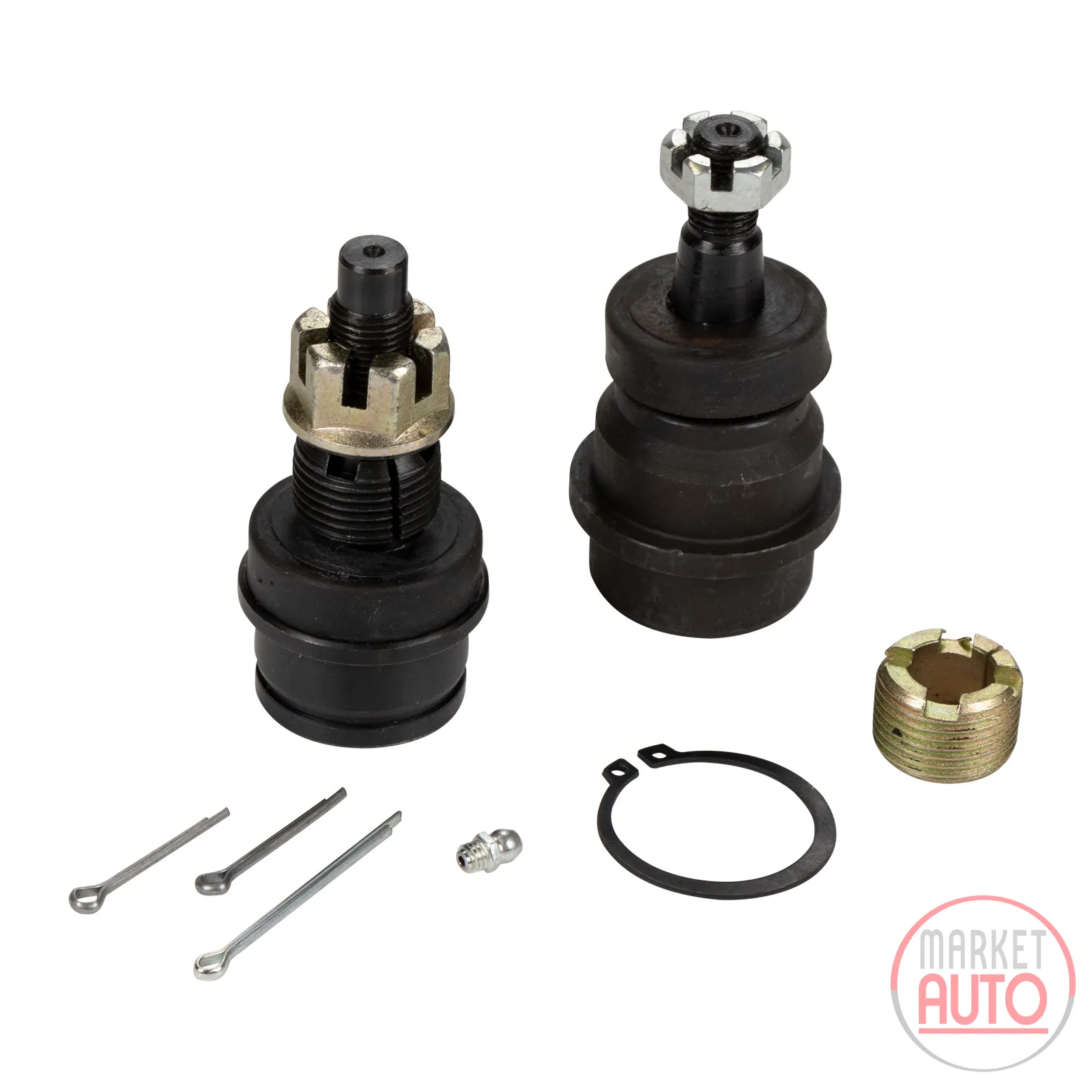 Kit 2 pieces support arm head ball joint top & bottom