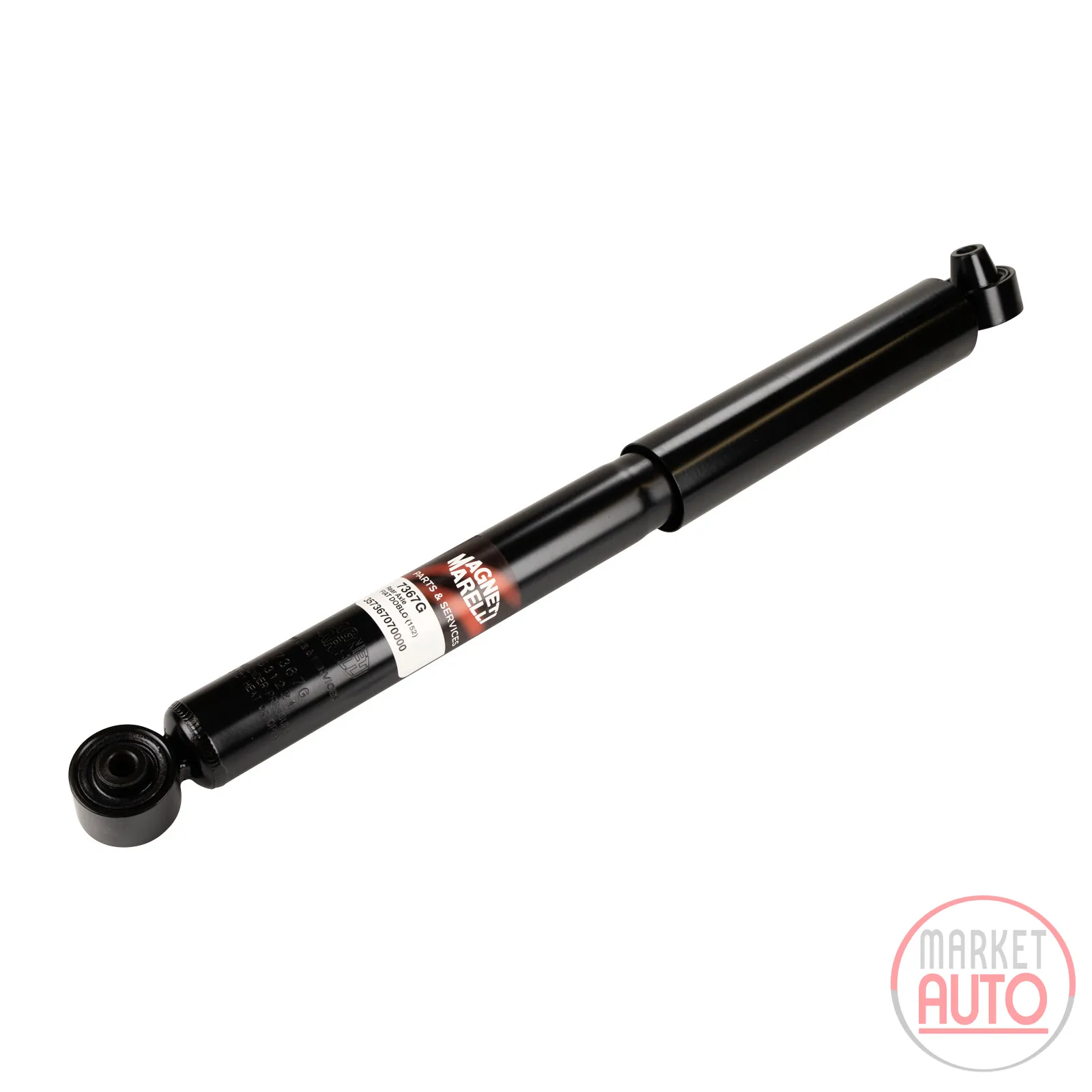Rear shock absorber gas