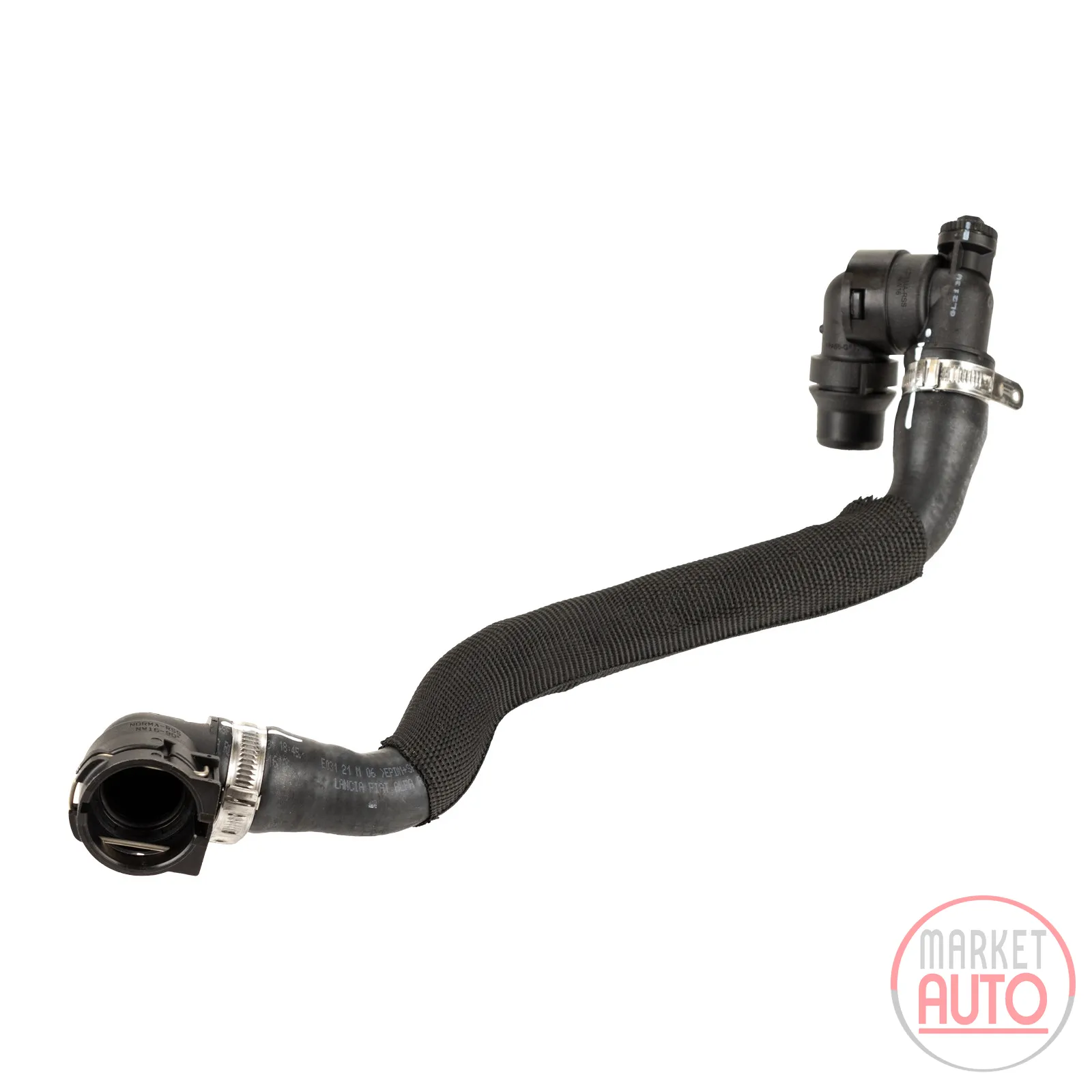 Heater hose outlet