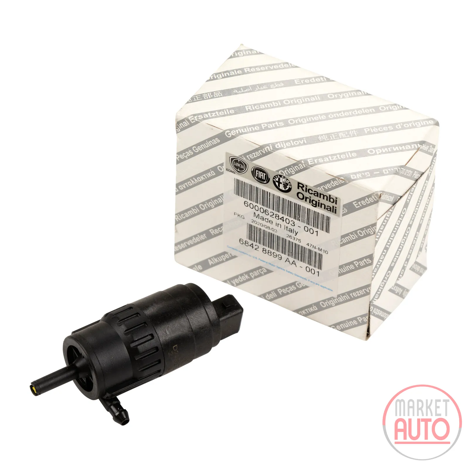 Windscreen washer pump for container