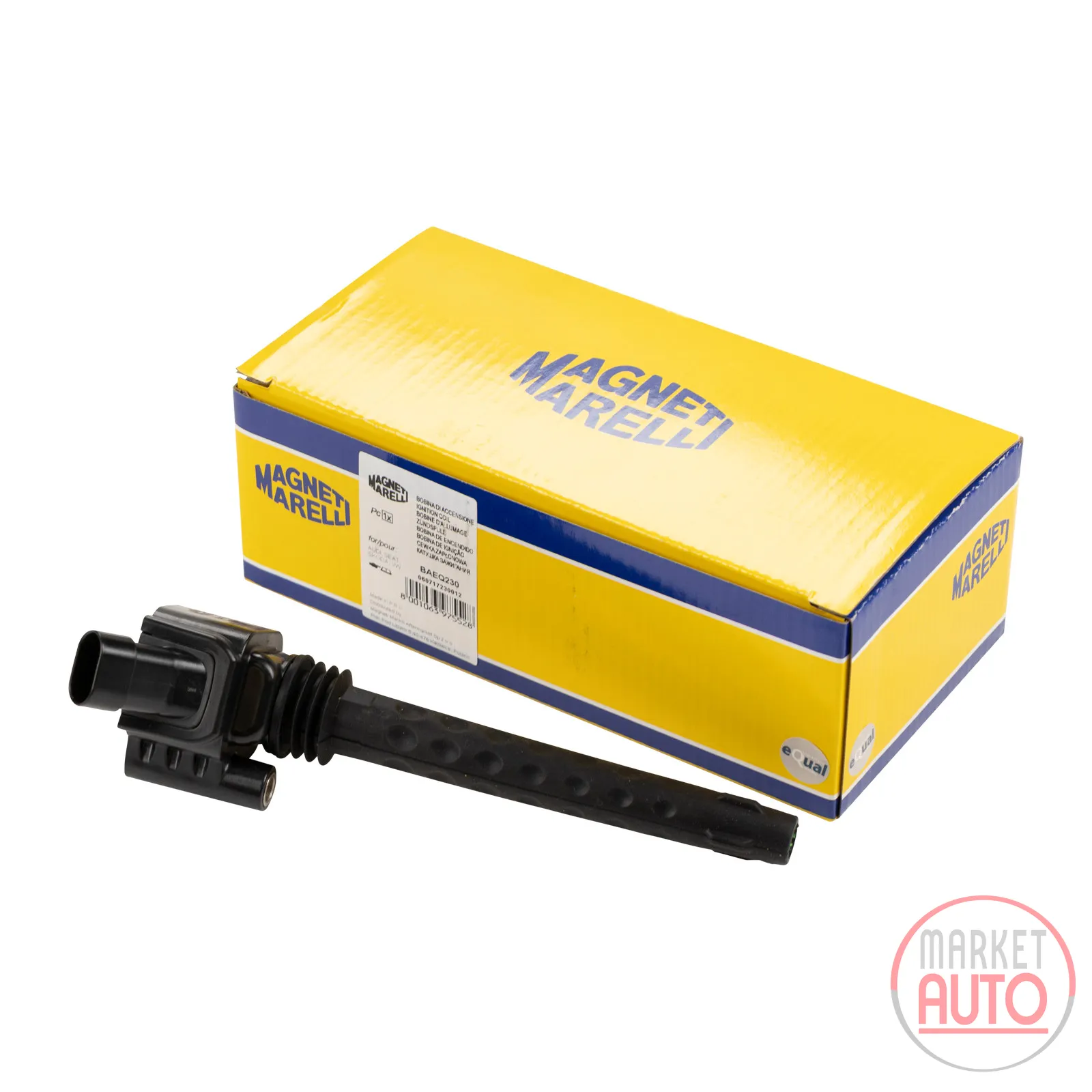 Ignition coil for single ignition