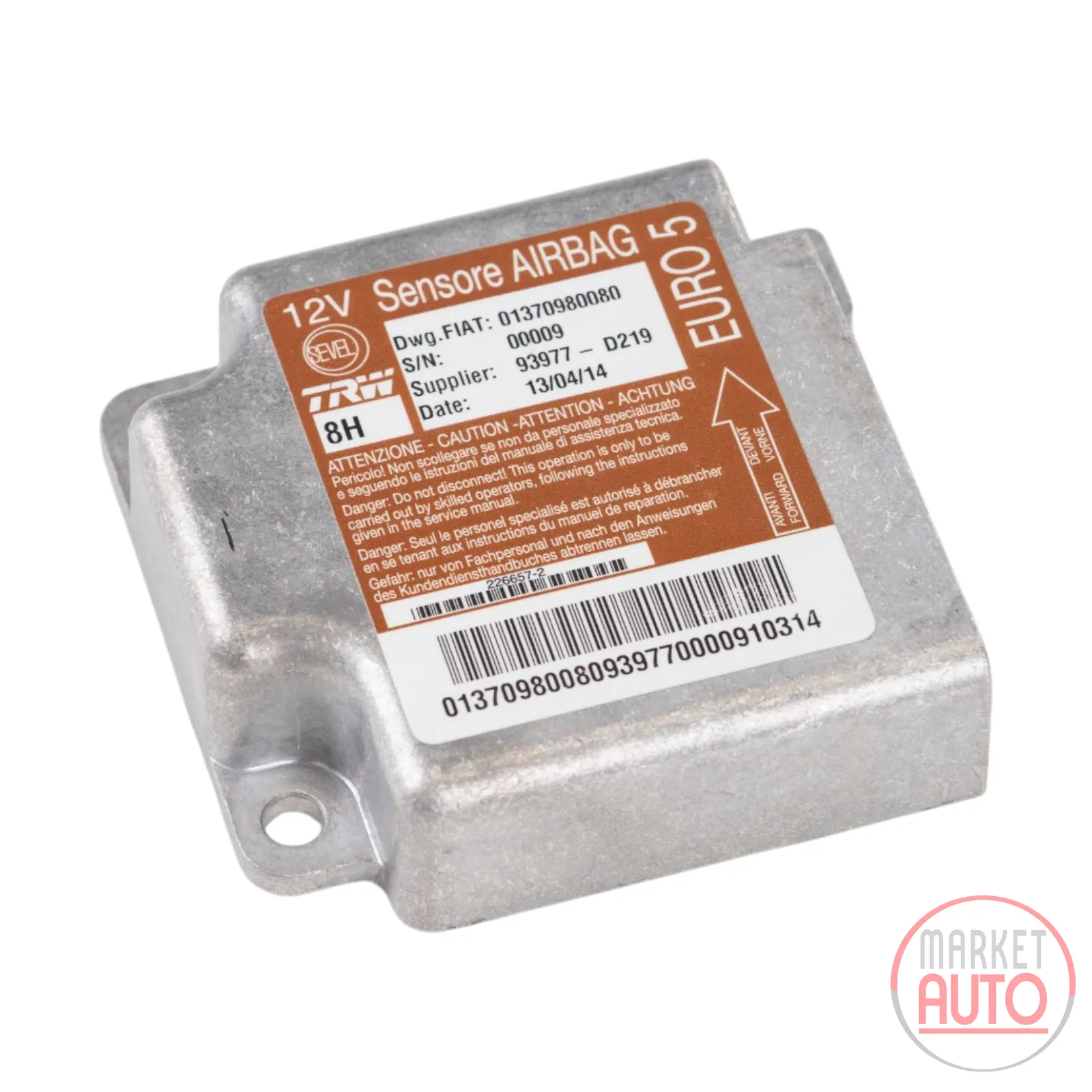 control unit for the front side airbag