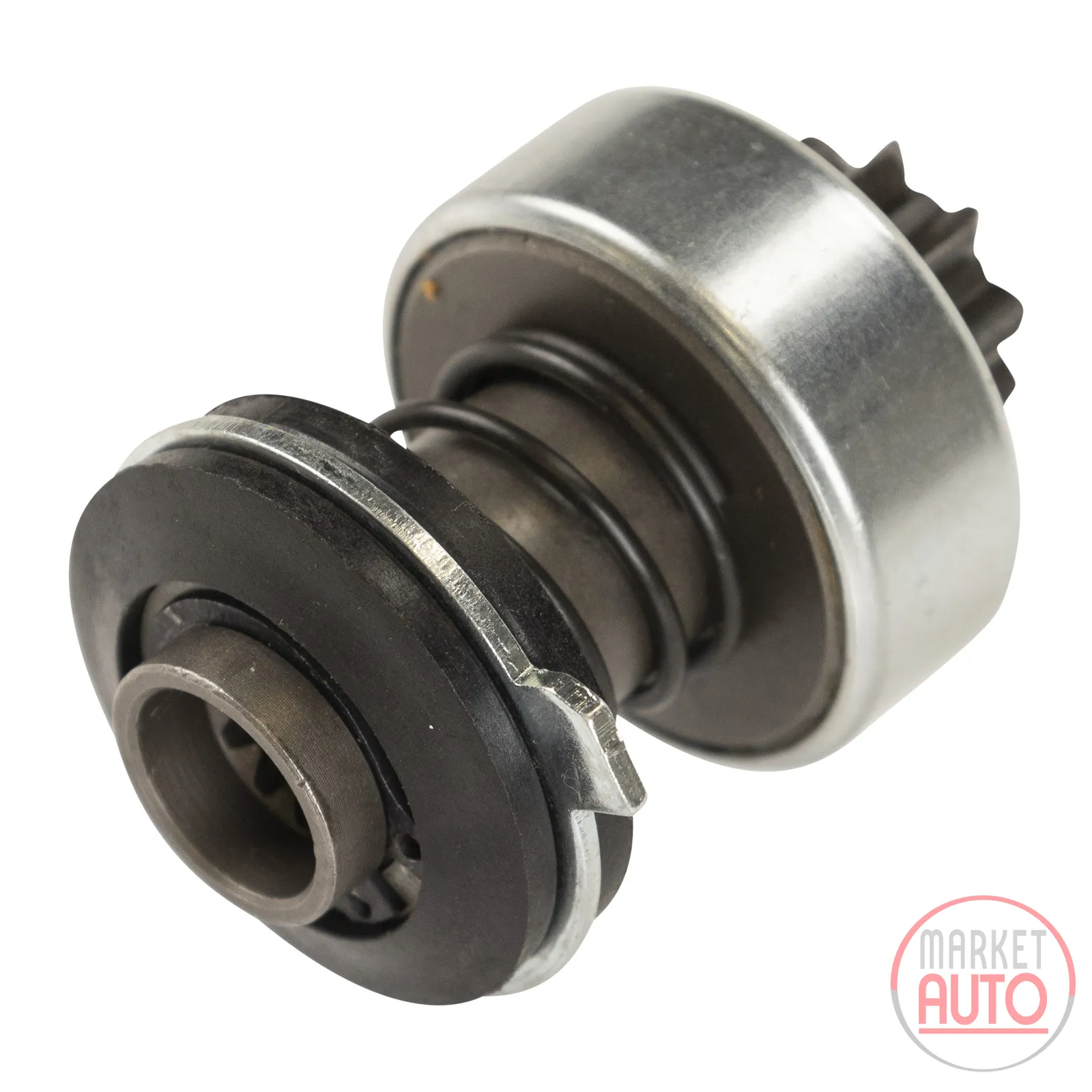 Starter freewheel with pinion