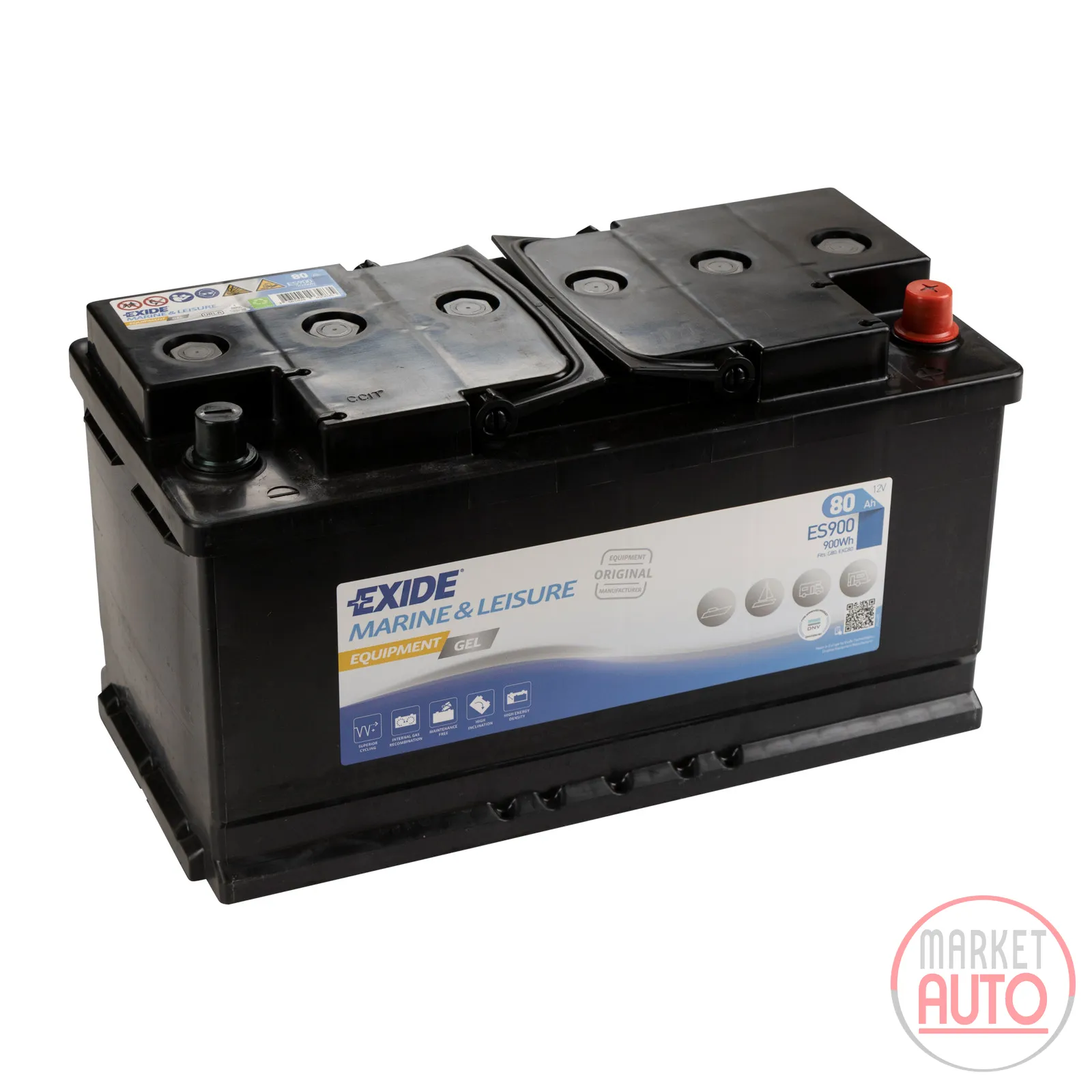 Battery EXIDE Gel ES900 (Gel G80) 80AH