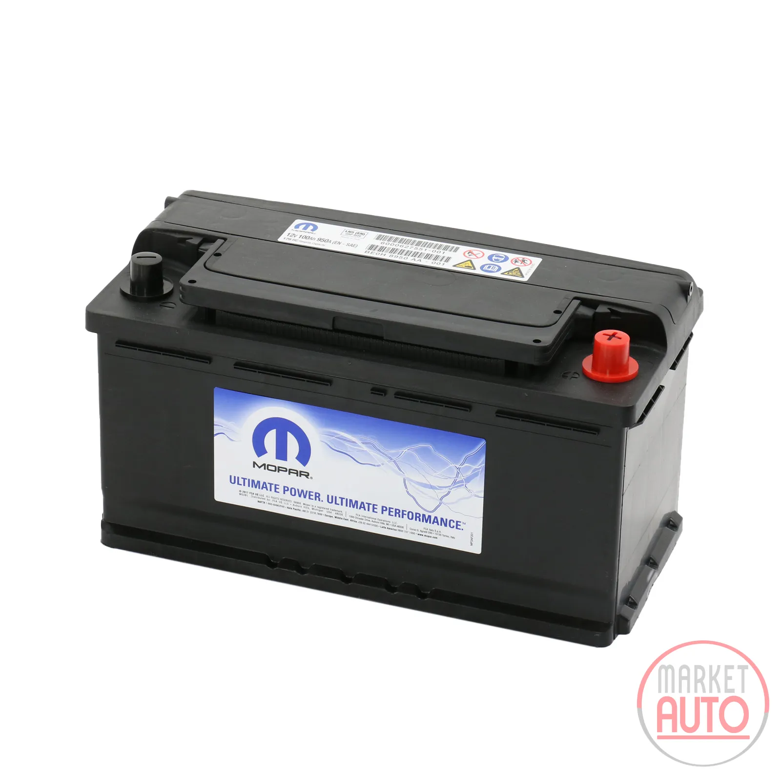 Battery 100AH 950A (EN-SAE) GENUINE Fiat (OE 6000627551)