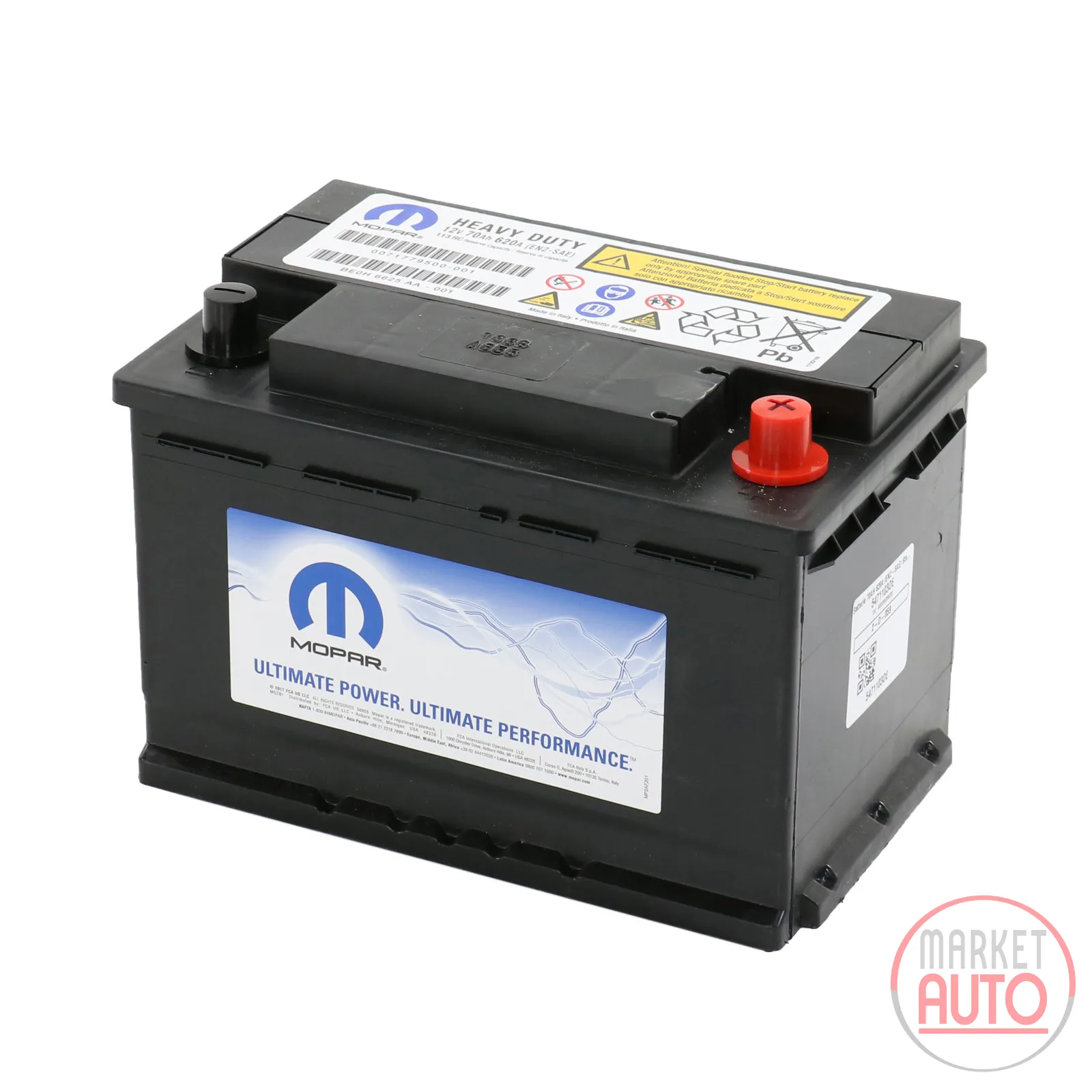 Battery 70AH 620A (EN2-SAE) Start/Stop GENUINE Fiat