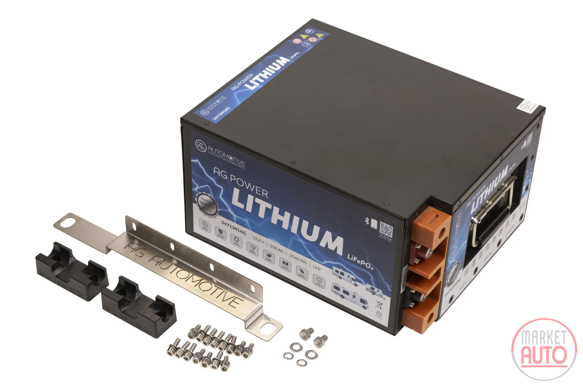 Lithium battery 200Ah 120A 12.8 V AG Automotive