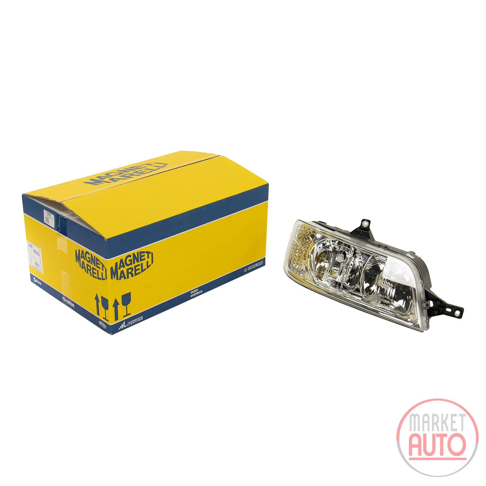 Headlight front right Magneti Marelli with actuator