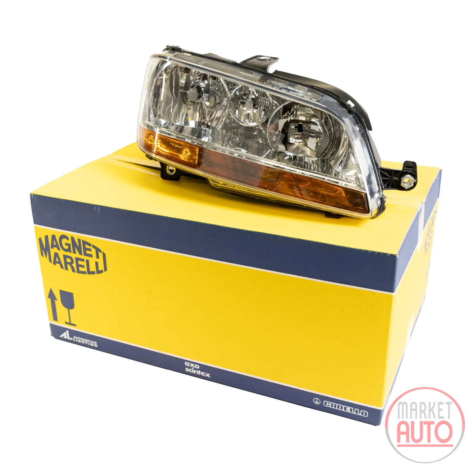 Headlight front right H7 H1+ fog Magneti Marelli