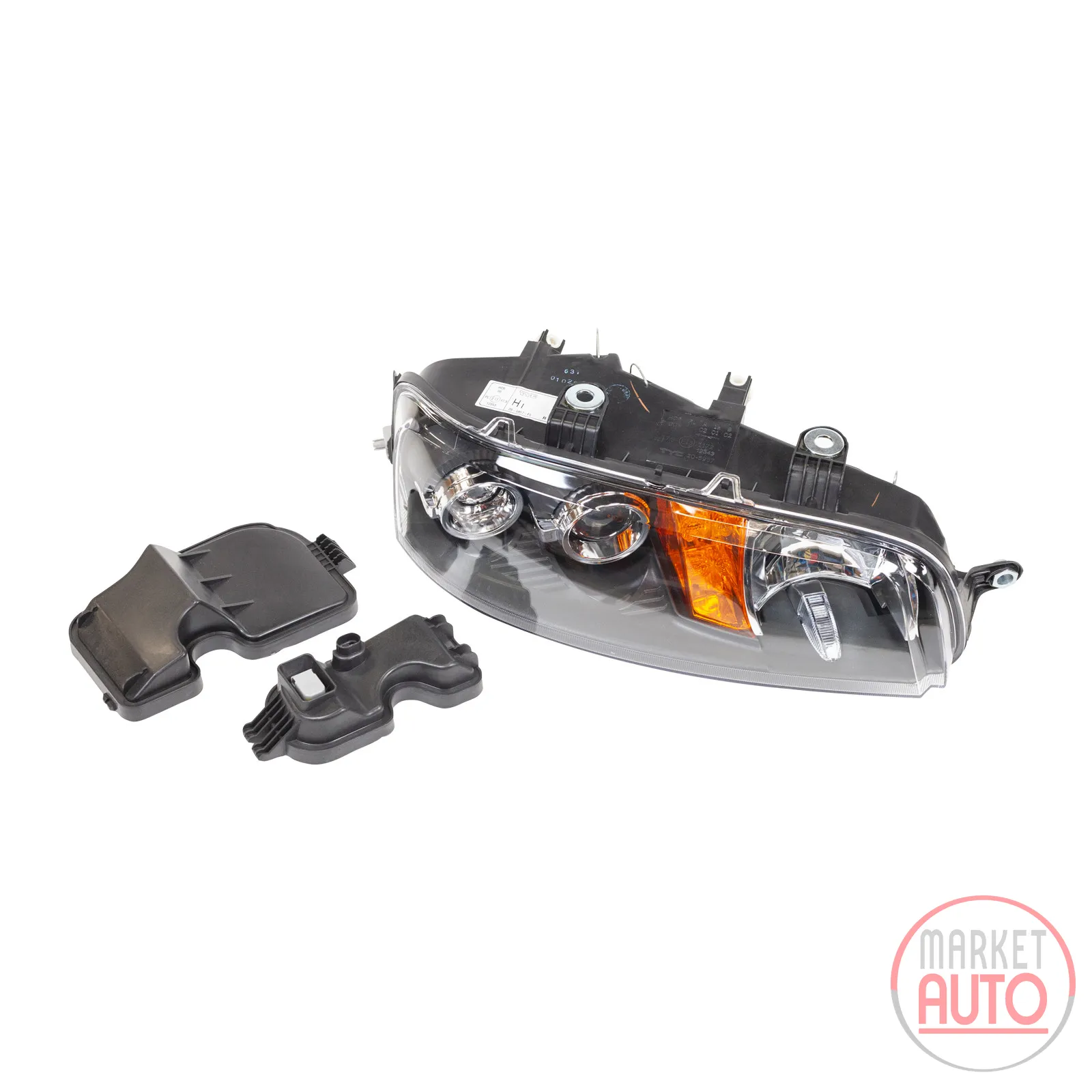 Headlight right H1/H1 without actuator