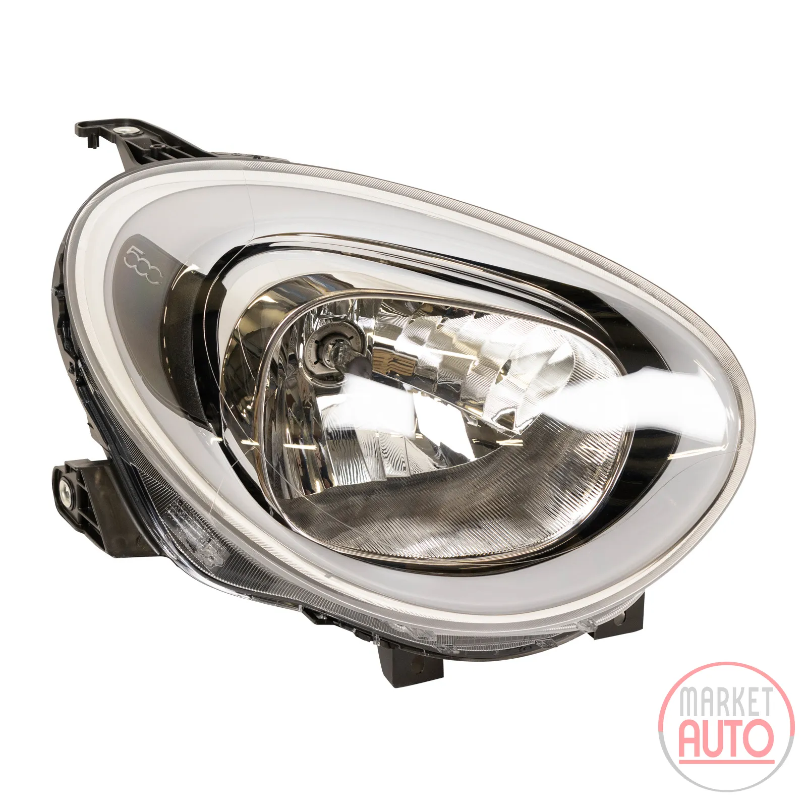 Headlight original complete right