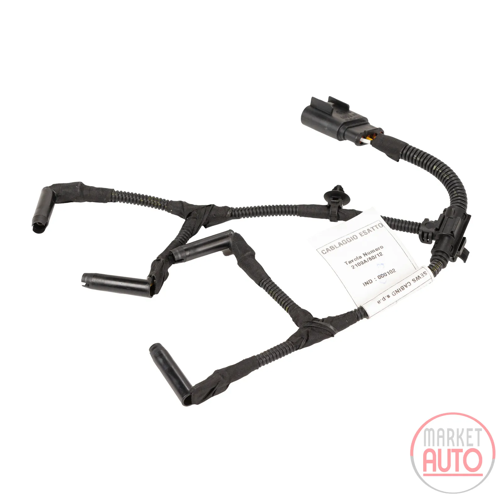 Cable harness for the glow plugs