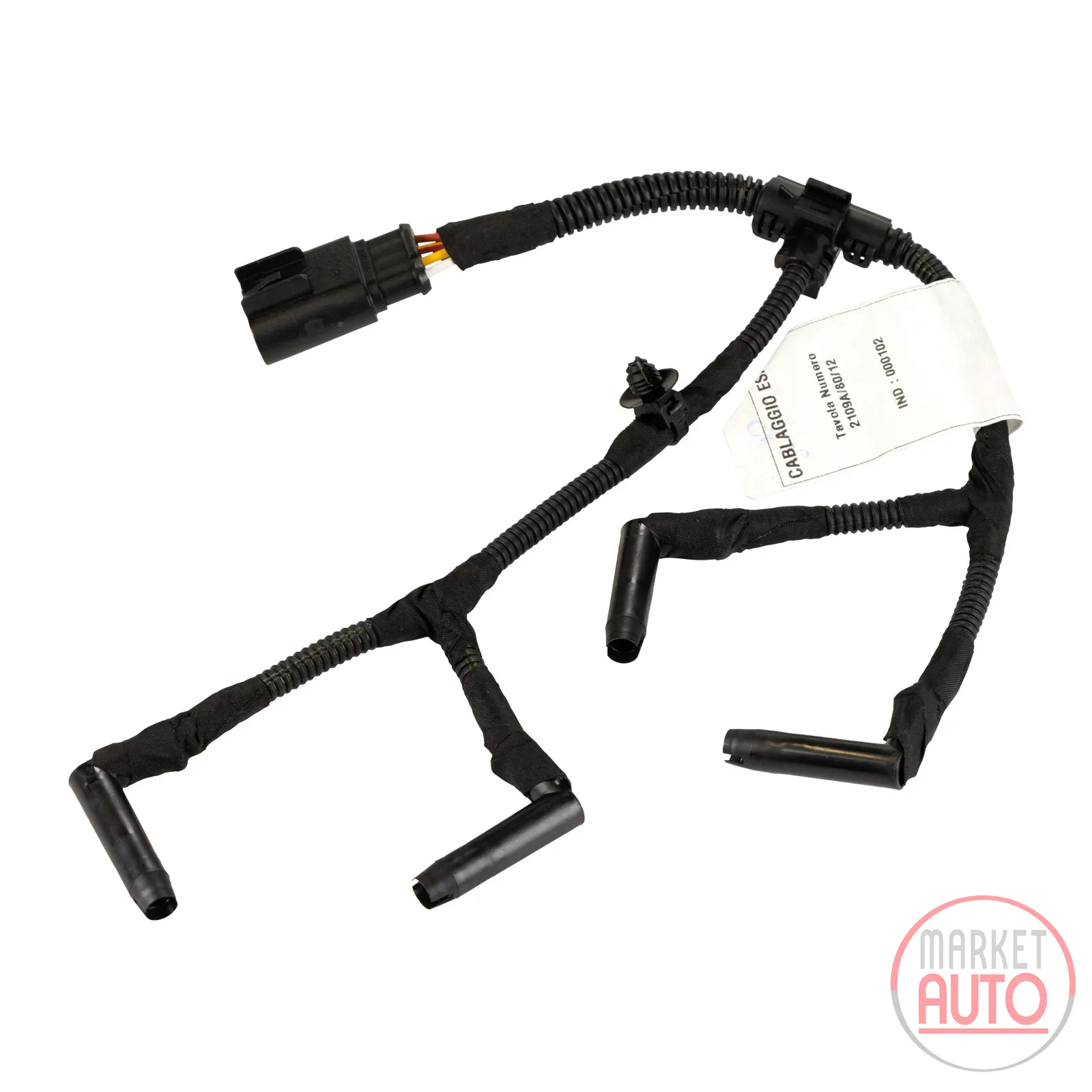 Cable harness for the glow plugs