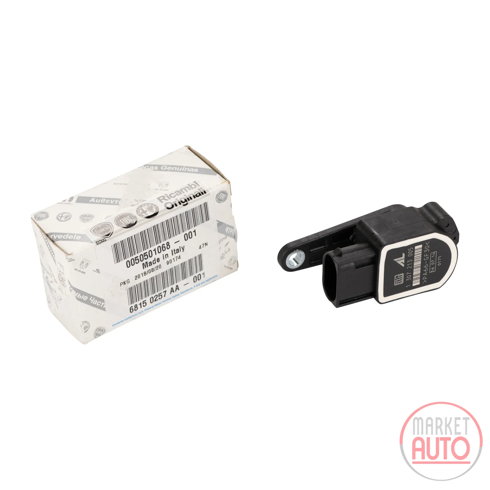 Headlight height adjustment transmitter