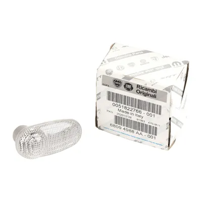 Side indicator white right or left with metal bracket