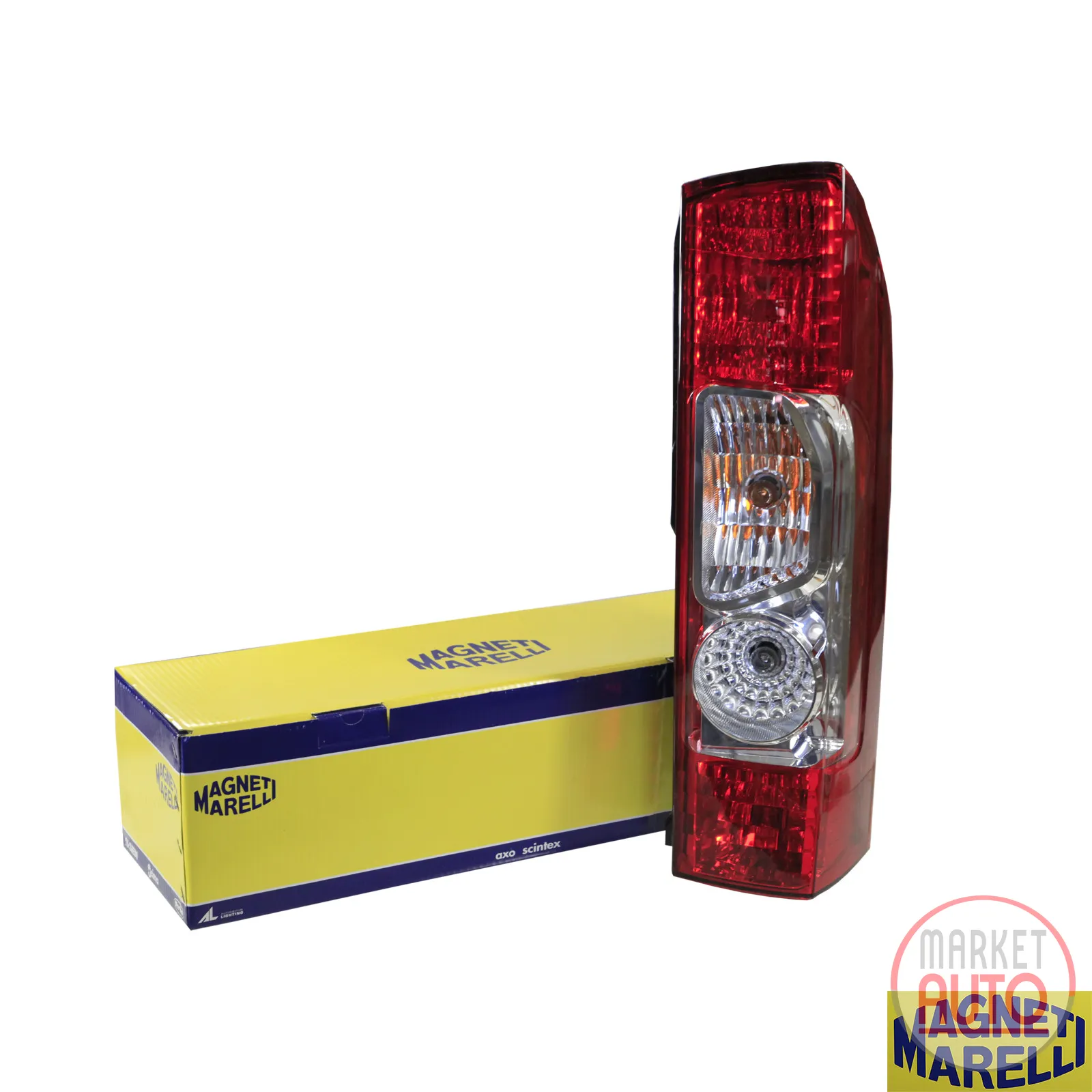 Tail light rear right with E-part with rear fog light Magneti Marelli