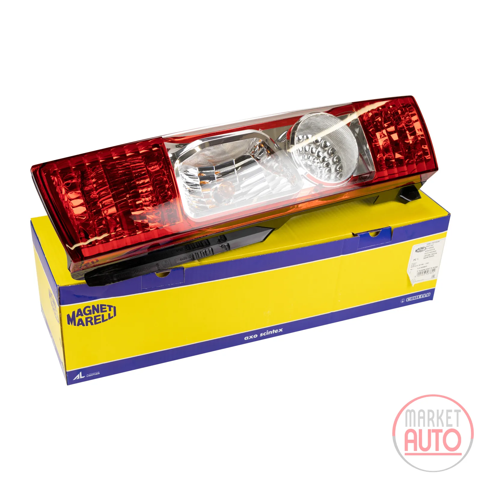 Tail light rear right with E-part Without fog Magneti Marelli