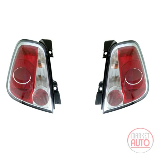 Set of tail lights with black surround