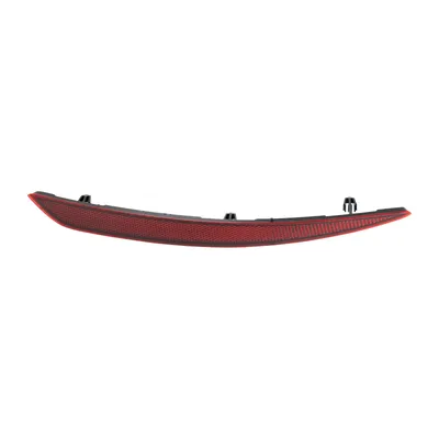 Reflector on the right rear bumper