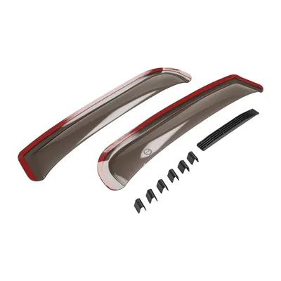 Wind and rain deflectors for side windows