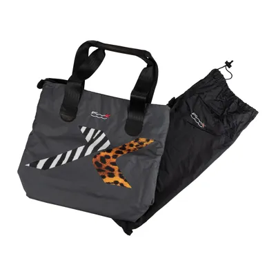 Shopping bag with zebra and leopard pattern